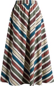 Topshop Stripe Cotton Skirt