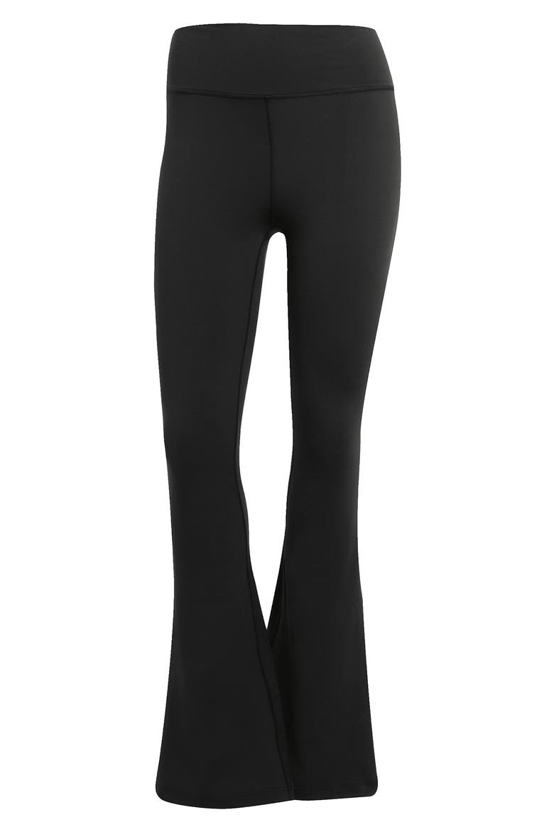 AllMe Essential Flare Leggings, Alternate, color, BLACK/ BLACK