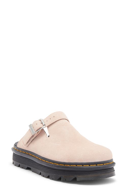 Shop Dr. Martens' Dr. Martens Zebzag Water Resistant Slingback Clog In Pale Pink Suede