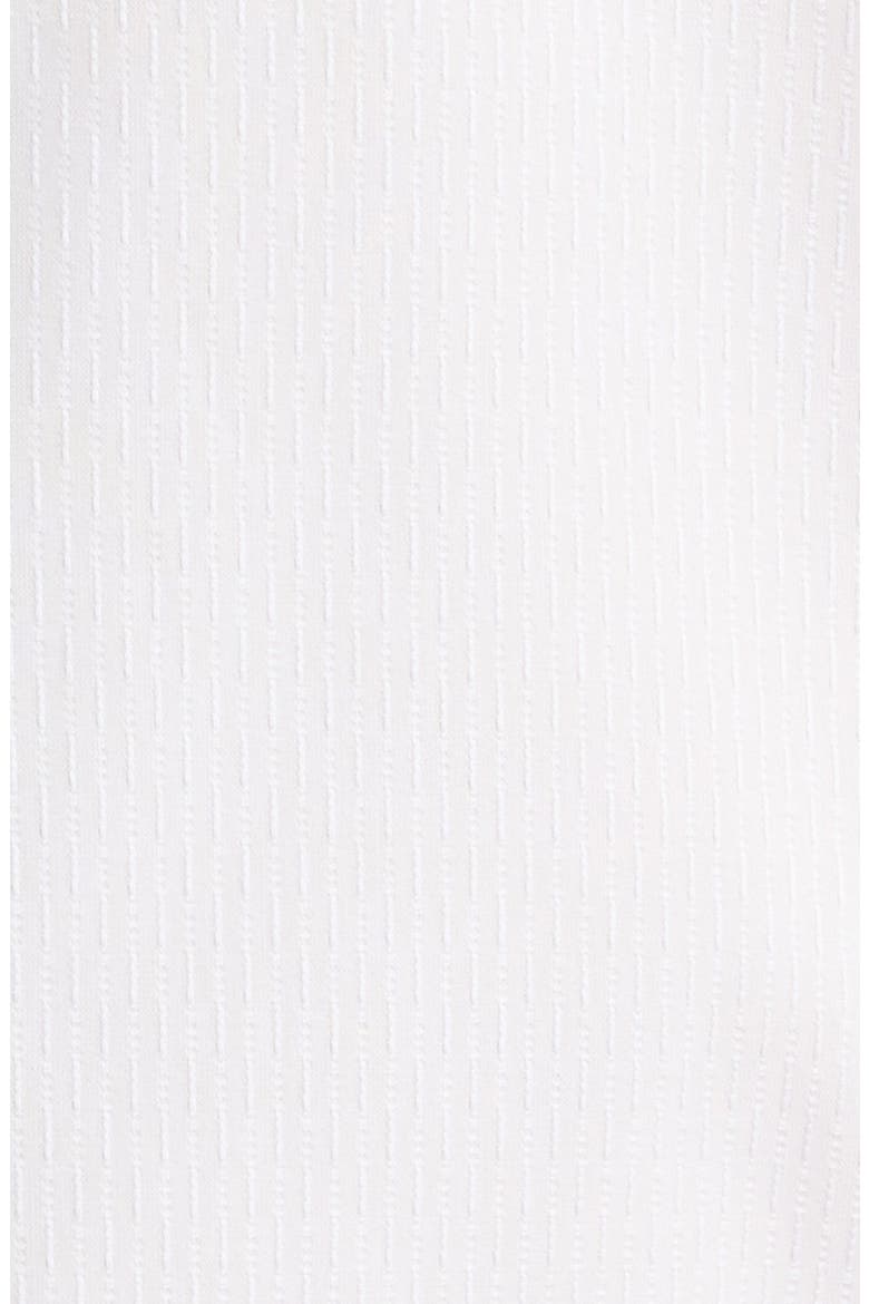Trim Fit Pinstripe Premium Non-Iron Cotton Dress Shirt, Alternate, color, IVORY EMILIO DOBBY