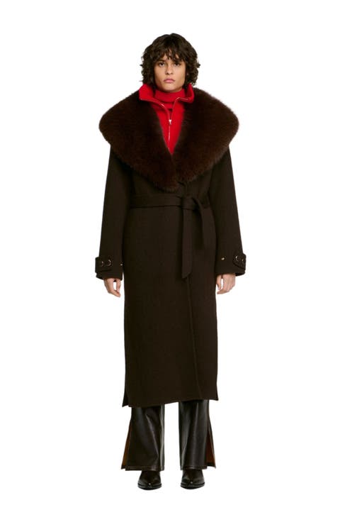 Coat With Shearling Collar