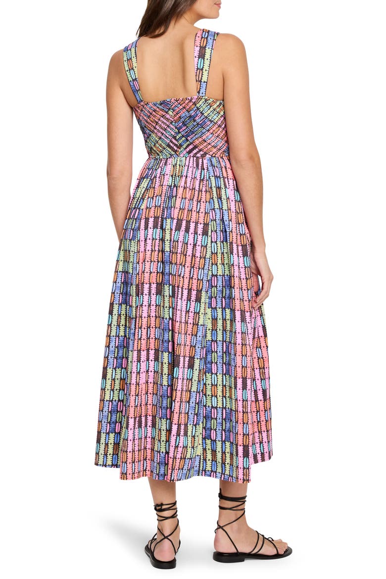 Sarah Rainbow Macaroon Sleeveless Maxi Dress, Alternate, color, PINK MULTI