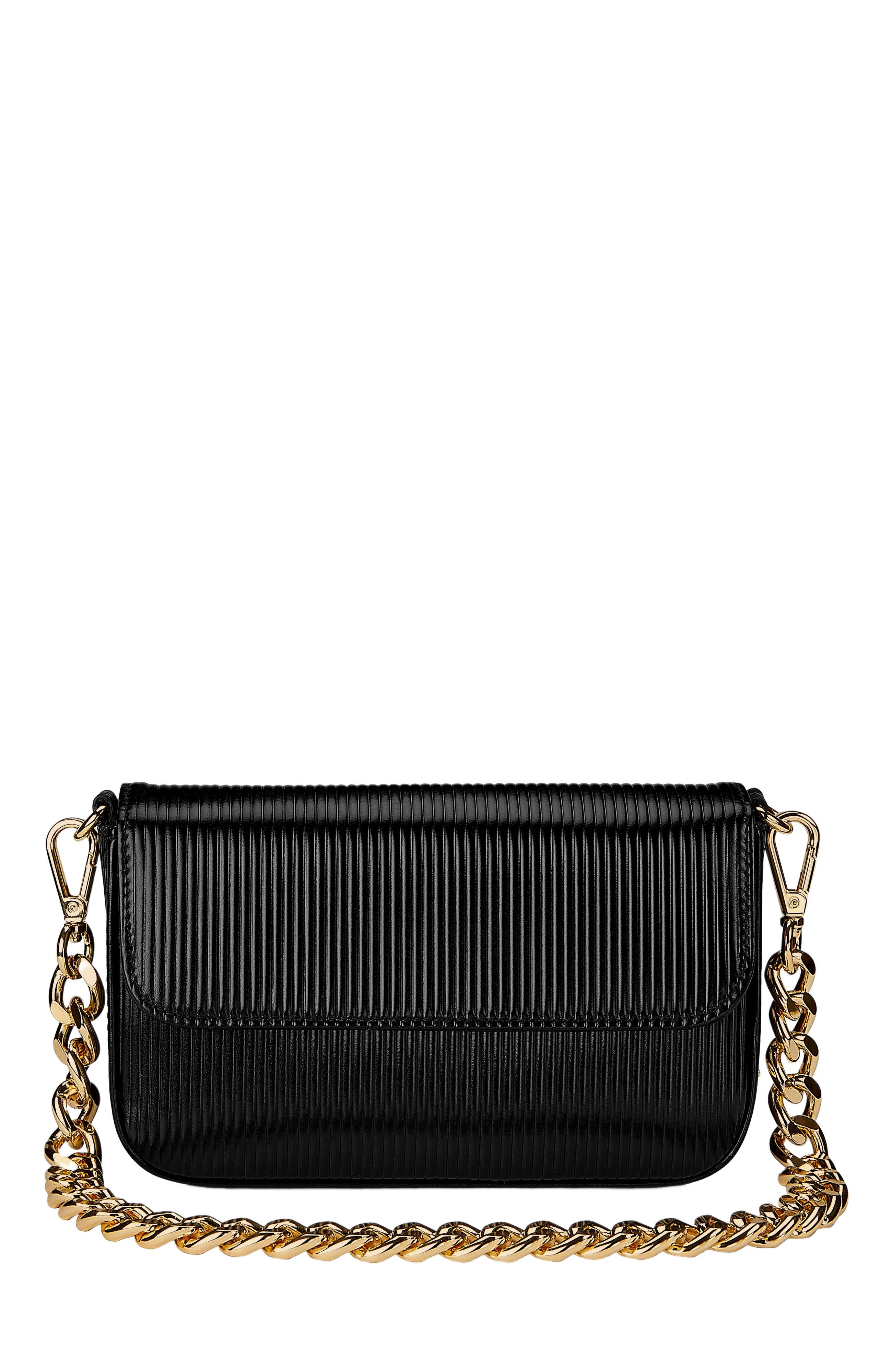 GiGi New York TWIGGY SHOULDER BAG, Main, color, Black