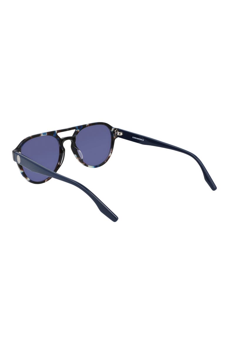 55mm Aviator Sunglasses, Alternate, color, BLUE TORTOISE