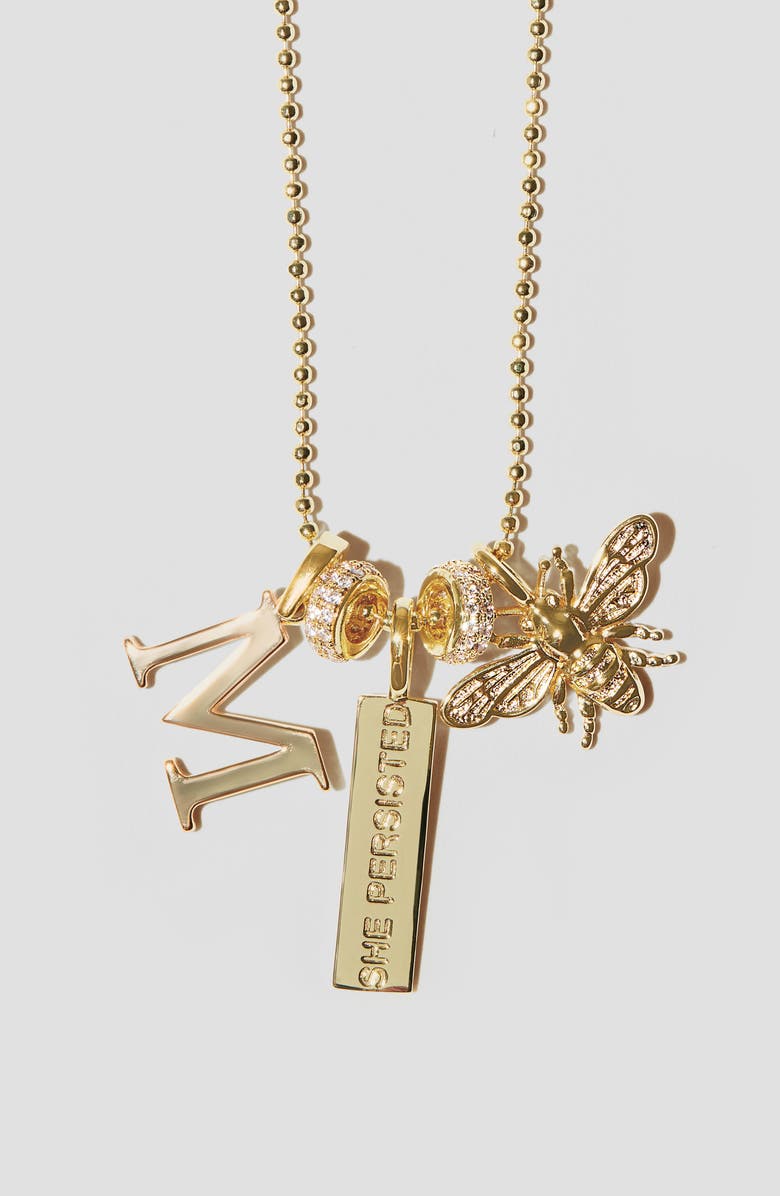 Melinda Maria Icons Alphabet Initial Charm, Alternate, color,