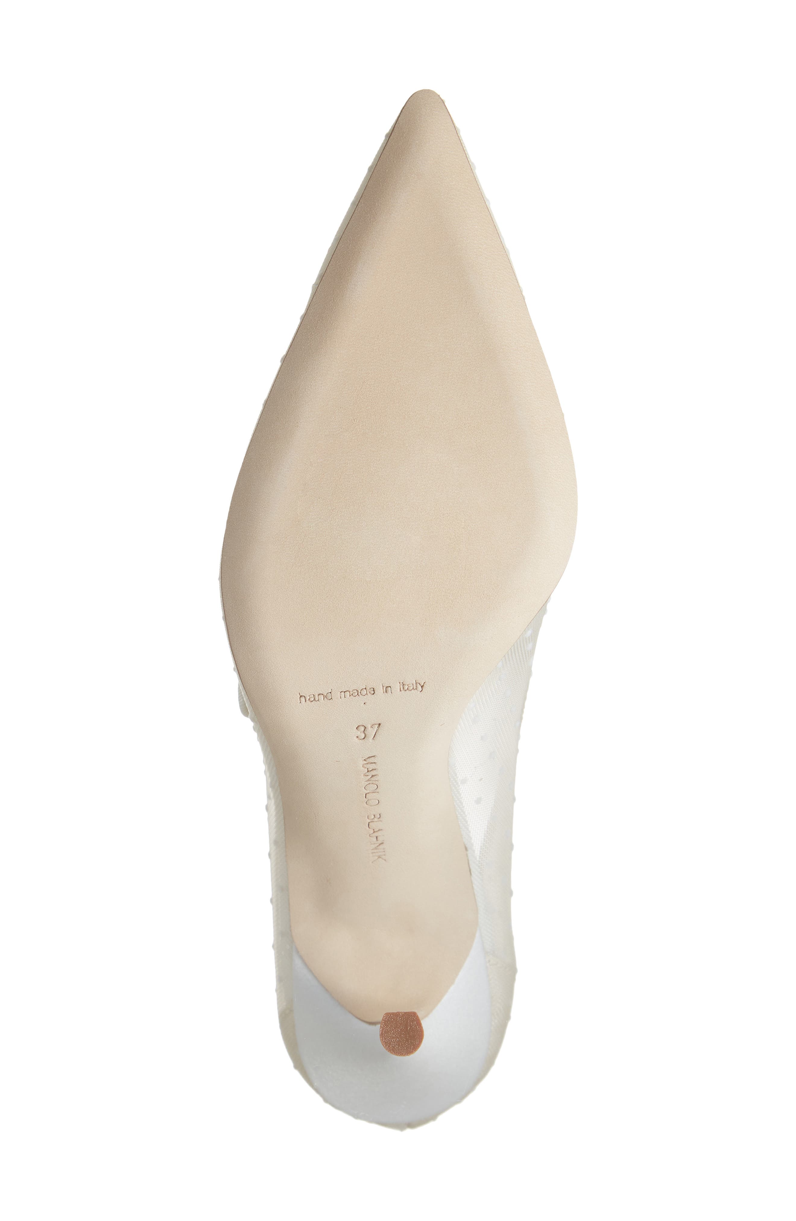 Manolo Blahnik Campari Pointed Toe Mary Jane Pump, Alternate, color, 