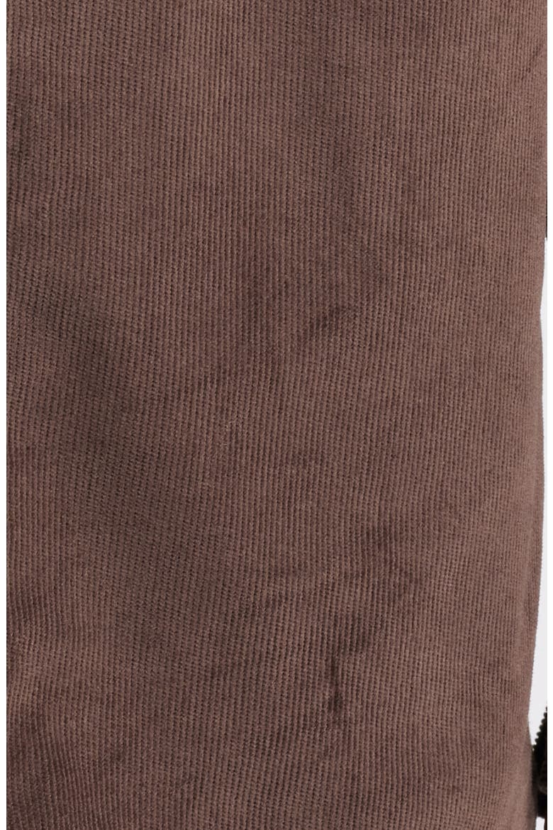 Corduroy Button-Up Shirt, Alternate, color, CHOCOLATE BROWN