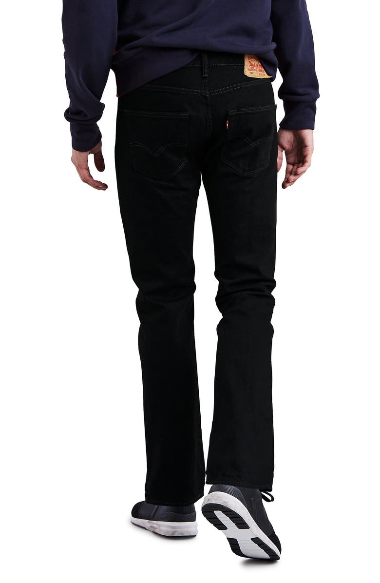 Levi's <sup>®</sup> 501<sup>®</sup> Original Straight Leg Jeans, Alternate, color, Black 37610
