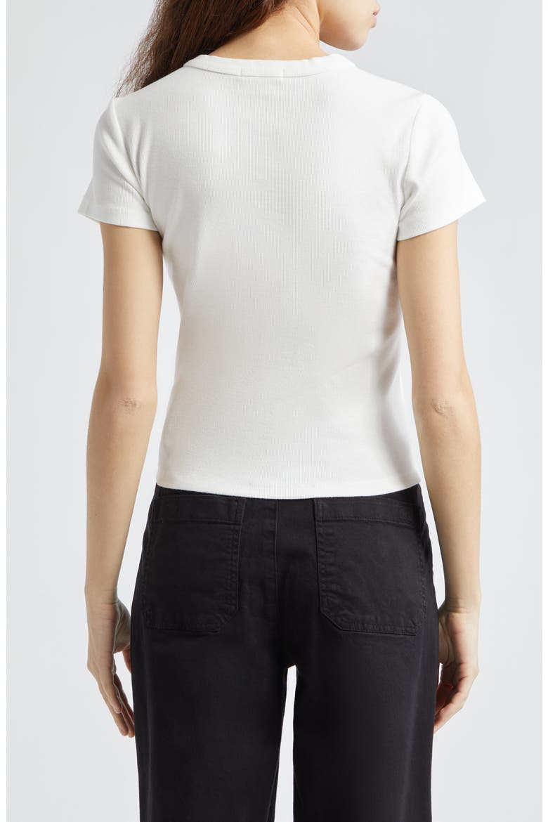 Lexi Sun-In Rib Crewneck T-Shirt, Alternate, color, ANTIQUE WHITE