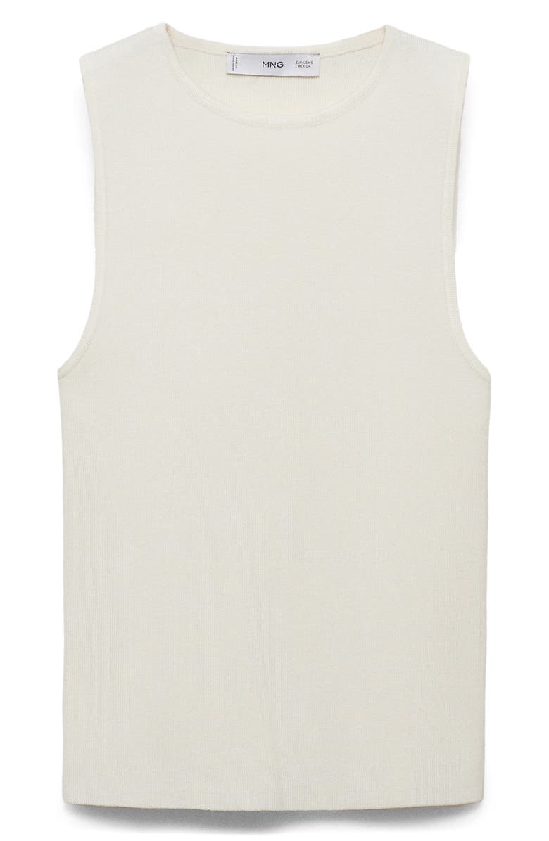 MANGO Sleeveless Sweater, Alternate, color, Ecru