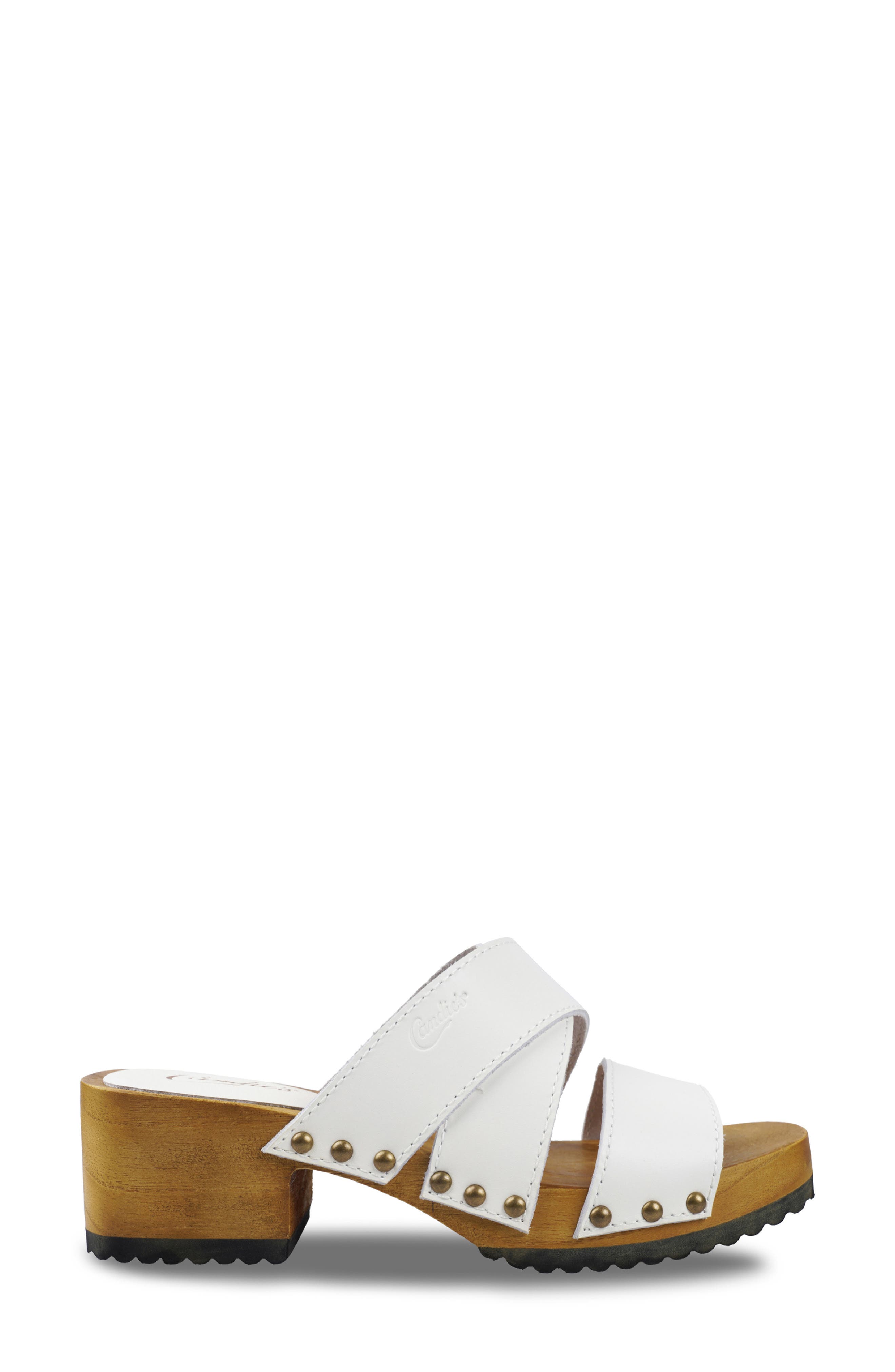 Rahel Platform Slide Sandal, Alternate, color, WHITE