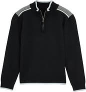 XRAY Kids' RAW X Shoulder Detail Quarter Zip Sweater