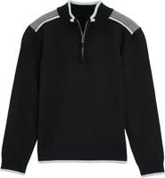 XRAY Kids' RAW X Shoulder Detail Quarter Zip Sweater