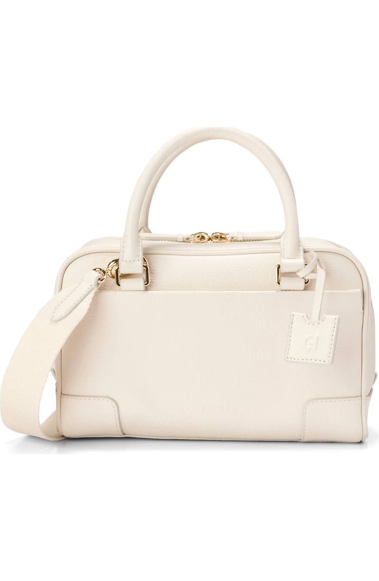 Cole Haan Beverly Small Leather Satchel, Main, color, Ivory