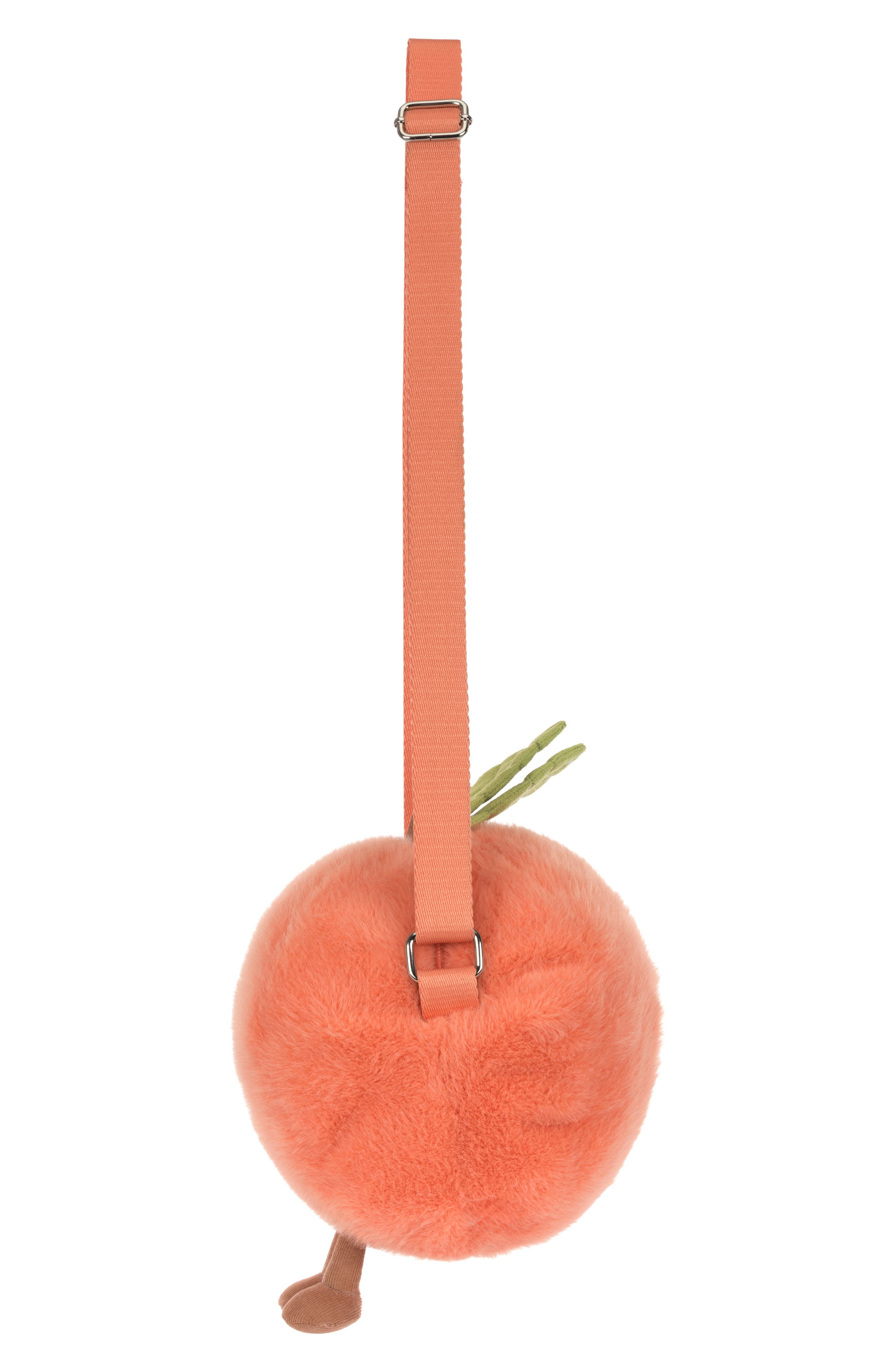 Amuseables Peach Plushie Shoulder Bag, Alternate, color, ORANGE