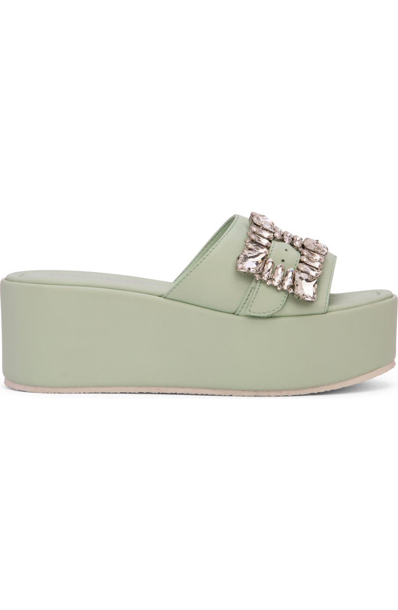 BEAUTIISOLES Dita Platform Slide Sandal, Alternate, color, Light Green