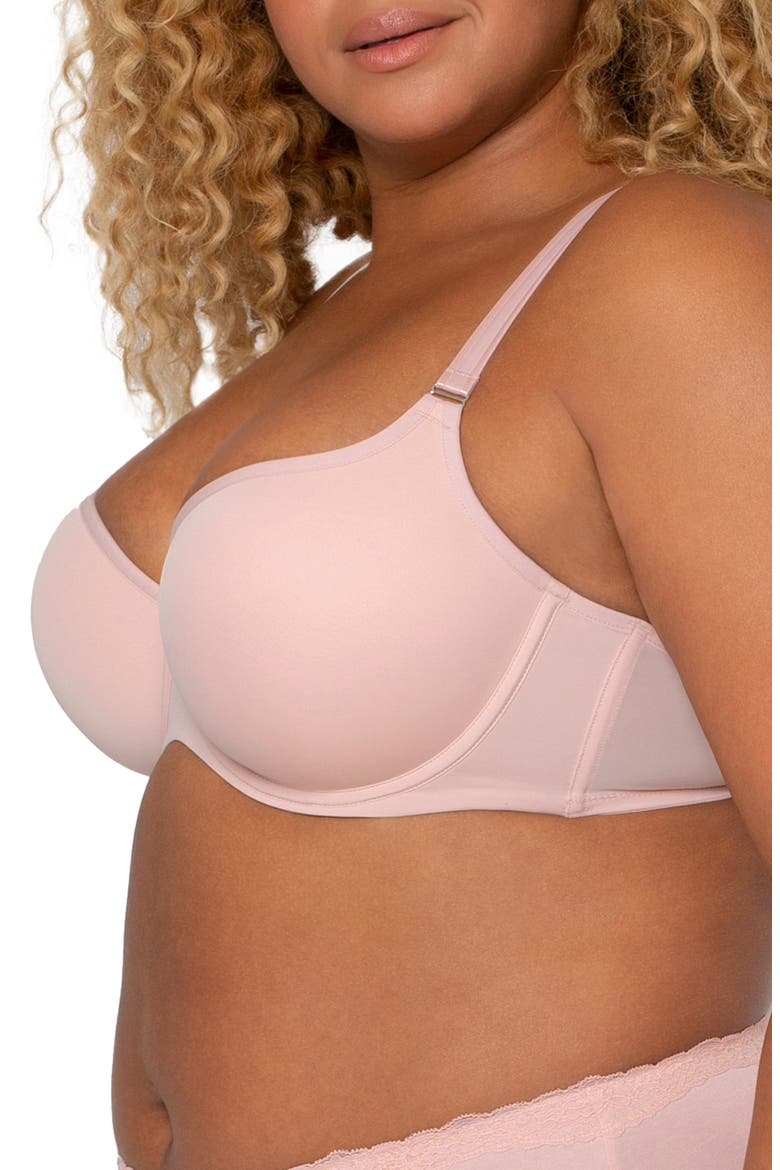 Tulip Smooth Convertible Underwire Push-Up Bra, Alternate, color, BLUSHING ROSE