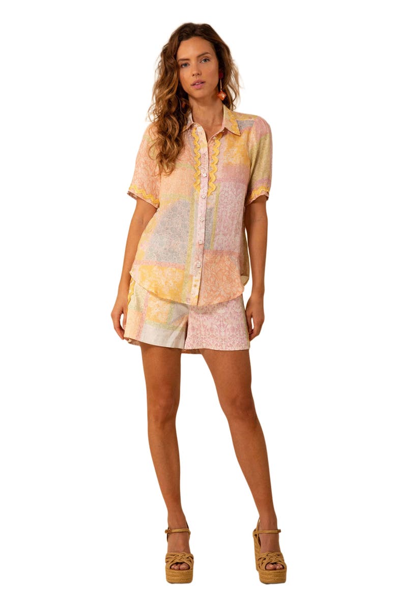 Hale Bob Taylor Linen Top, Main, color, 