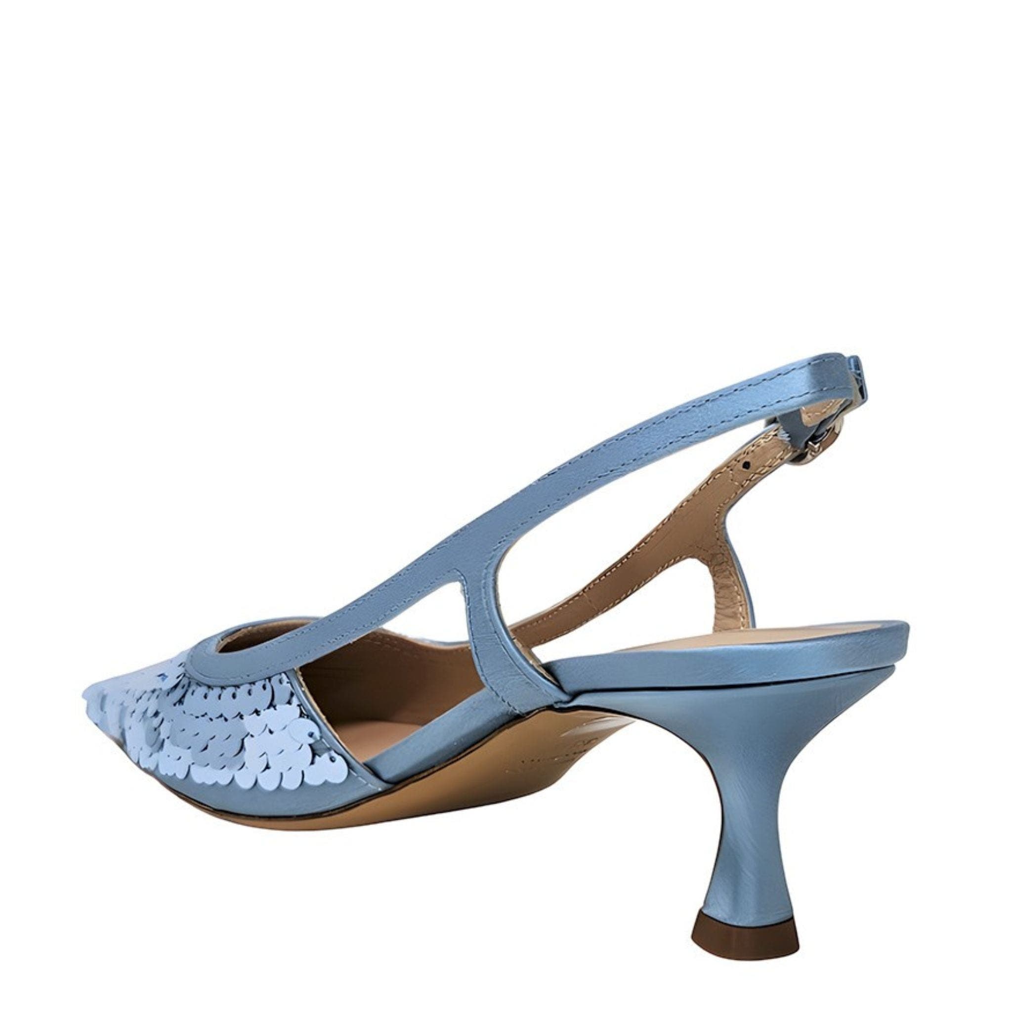 Sequence Snip Toe Slingback Heel, Alternate, color, Blue