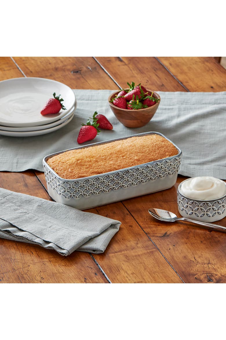 Bistro Loaf Pan Grey Baking Dish Oven Safe Perfect for Baking, Alternate, color, Grey
