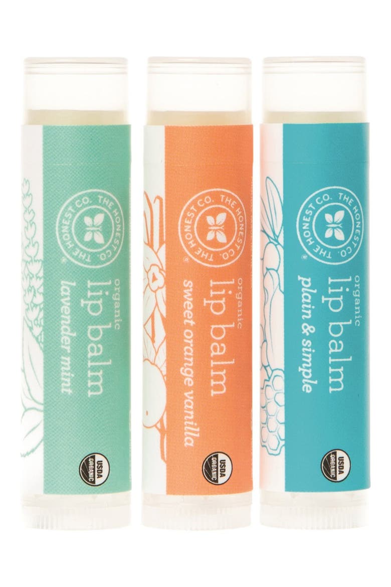 Organic Lip Balm Trio, Main, color, NONE