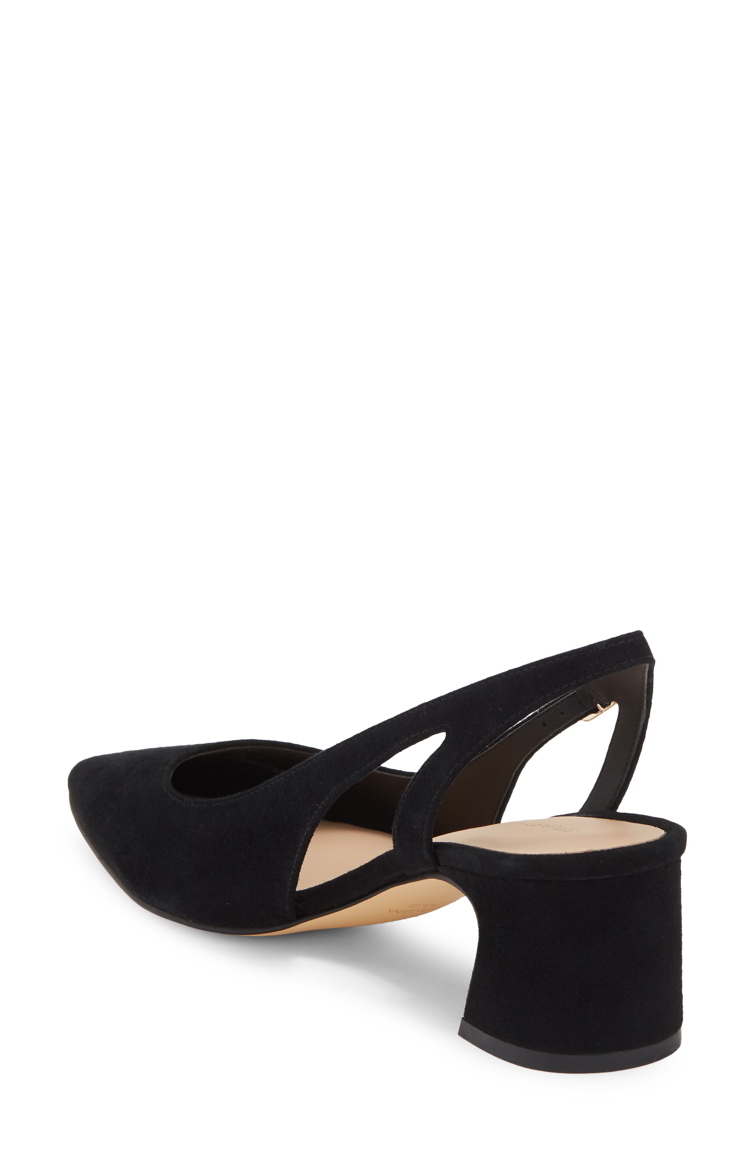 Simona Slingback Pump, Alternate, color, BLACK SUEDE
