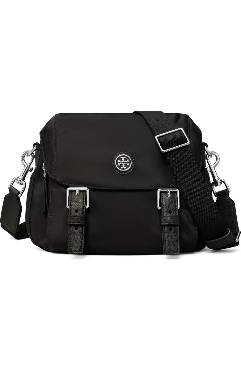 Tory Burch Small Nylon Messenger Bag, Main, color,