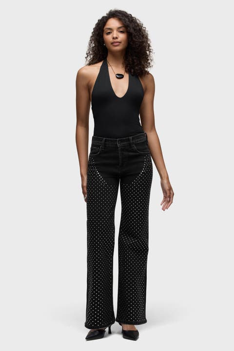 Rosie Embellished Wide Leg