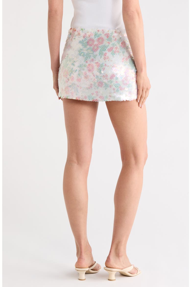 Linsina Miniskirt, Alternate, color, SEQUIN MARLENE BATIK IVORY