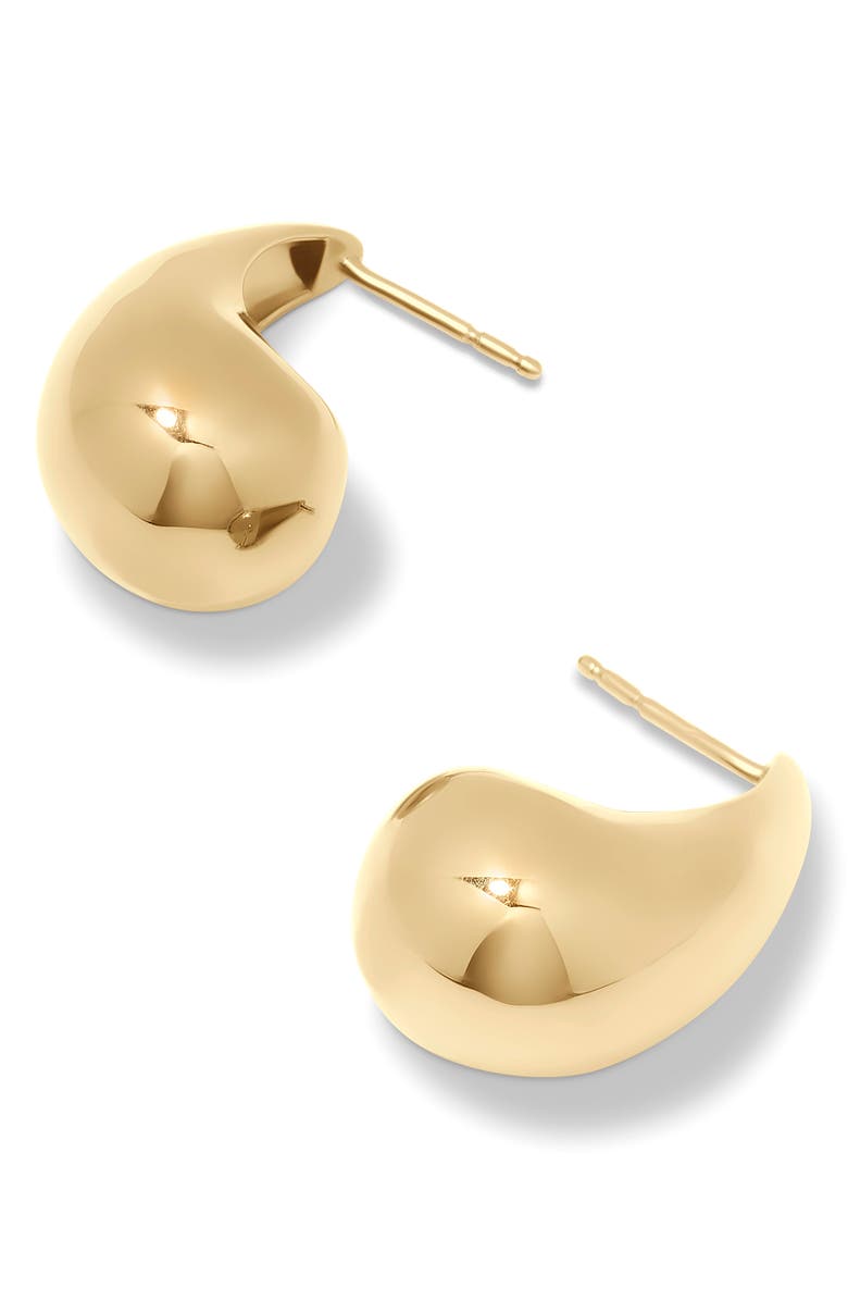 Brook and York Farrah Teardrop Hoop Earrings, Alternate, color, Gold