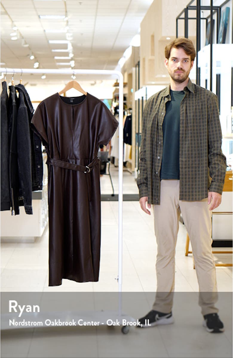 Faux Leather Midi Dress, sales video thumbnail