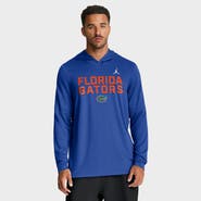 Jordan Brand Men's Jordan Brand Royal Florida Gators 2025 Sideline Performance Long Sleeve Hoodie T-Shirt