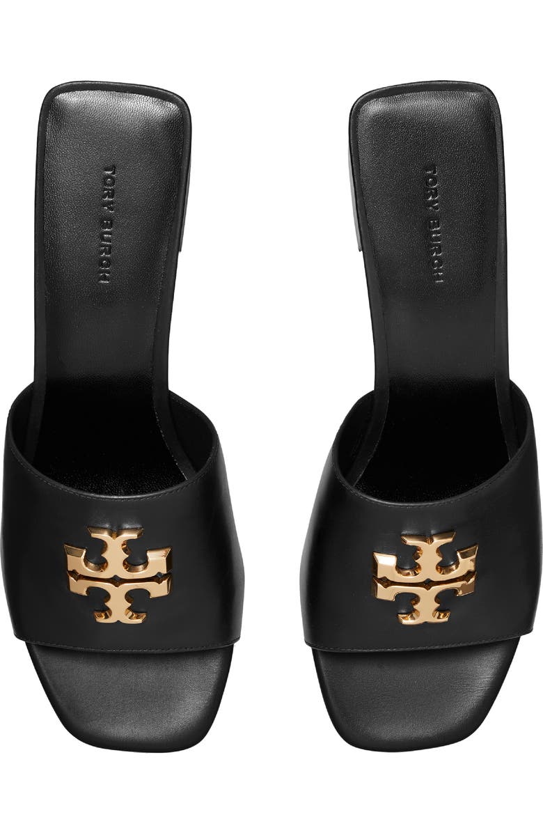 Tory Burch Eleanor Slingback Sandal, Alternate, color, Black / Gold