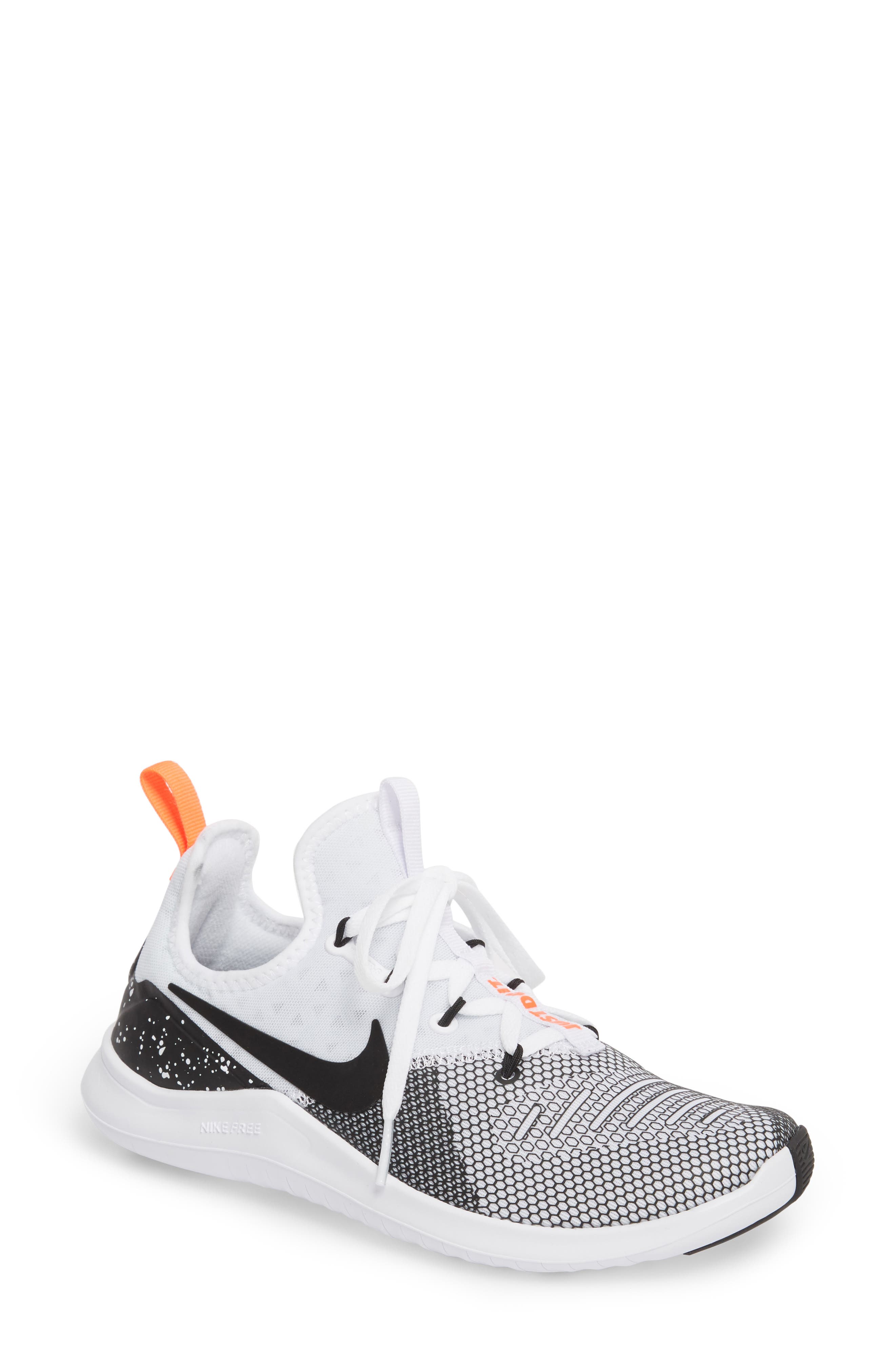 Free TR8 Training Shoe, Main, color, WHITE/ BLACK/ TOTAL CRIMSON