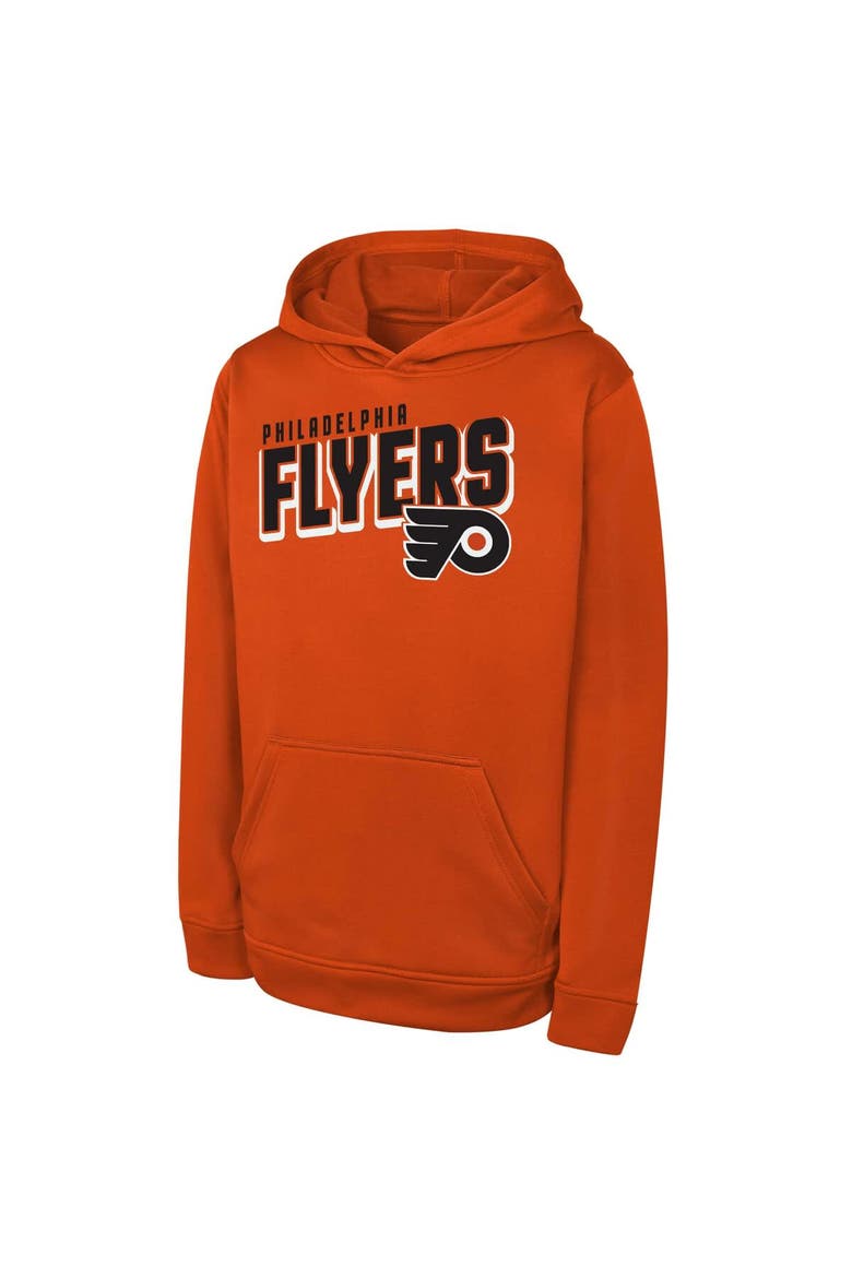 Youth  Orange Philadelphia Flyers Cyber Punk Performance Hoodie, Main, color, Orange
