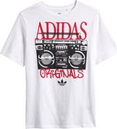 adidas Originals Kids' Boombox Cotton Graphic T-Shirt
