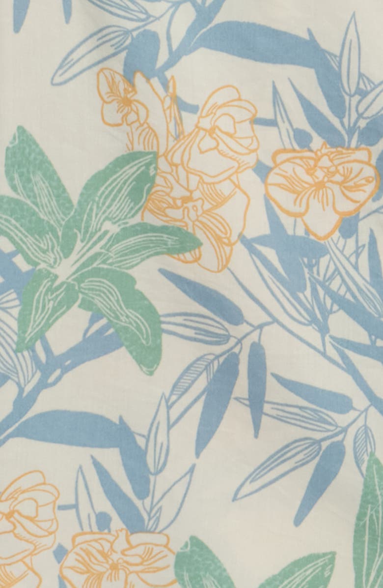 Salty Crew Kids' Short Sleeve Cotton Blend Button-Up Shirt, Alternate, color, Off White