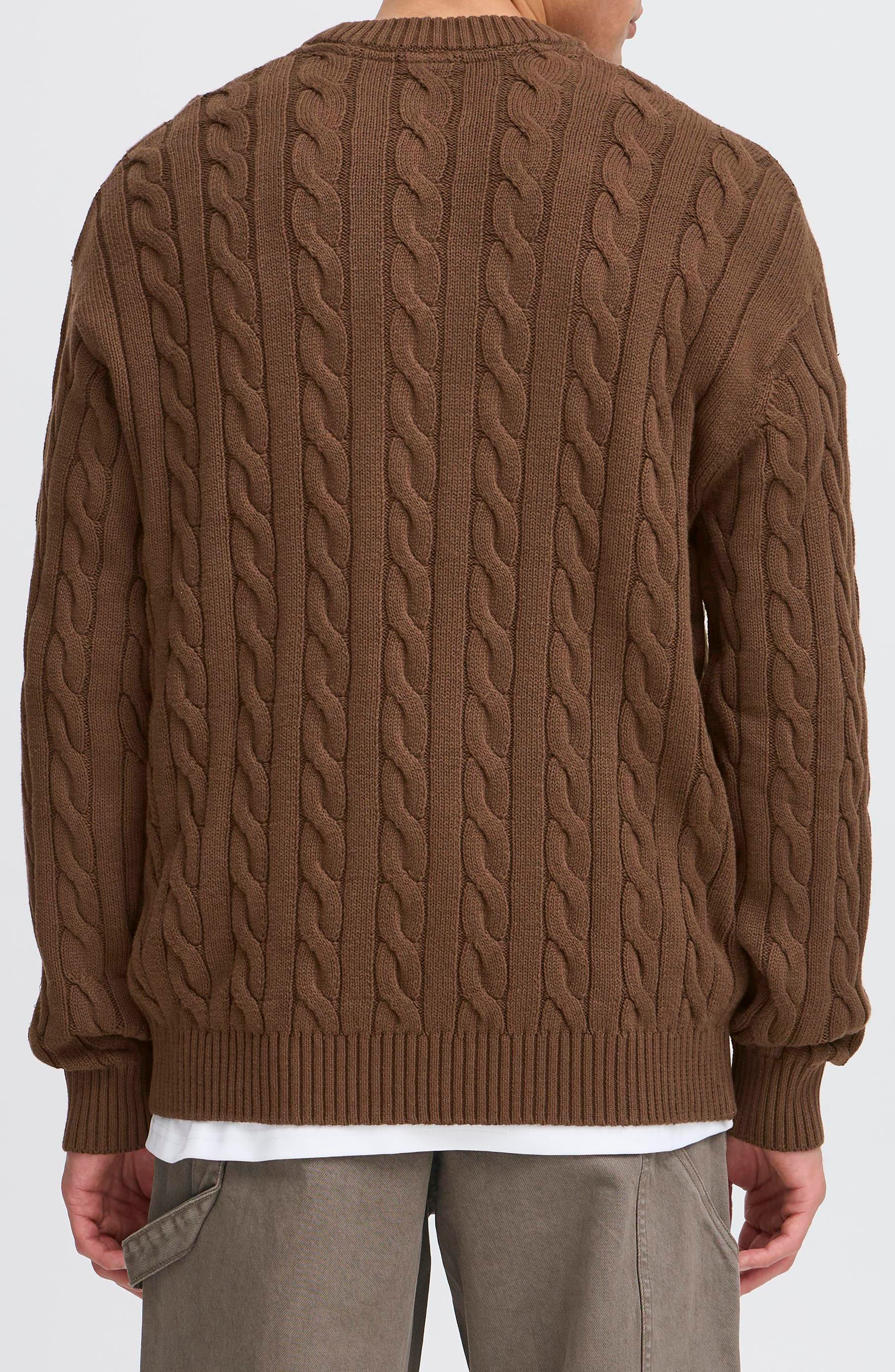 !SOLID Malcolm Cable Knit Sweater (Men) | Nordstrom