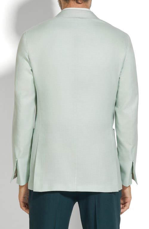 Zegna Check Cashmere, Silk & Linen Sport Coat