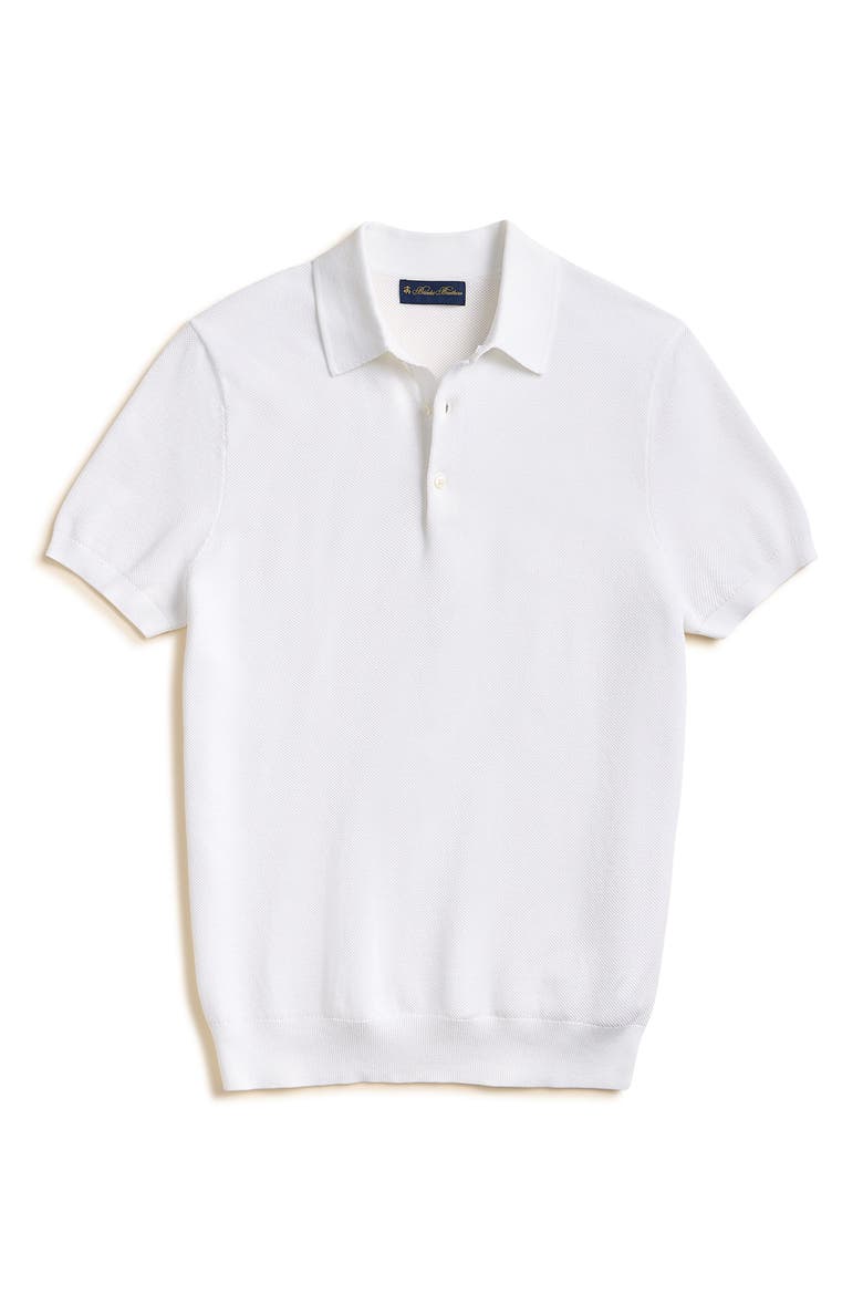 Cotton Piqué Polo, Alternate, color, WHITE