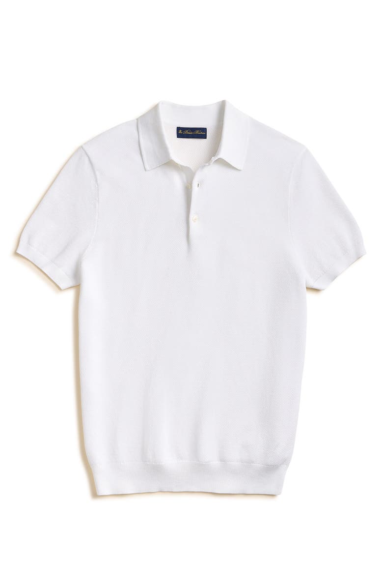 Brooks Brothers Cotton Piqué Polo, Alternate, color, White