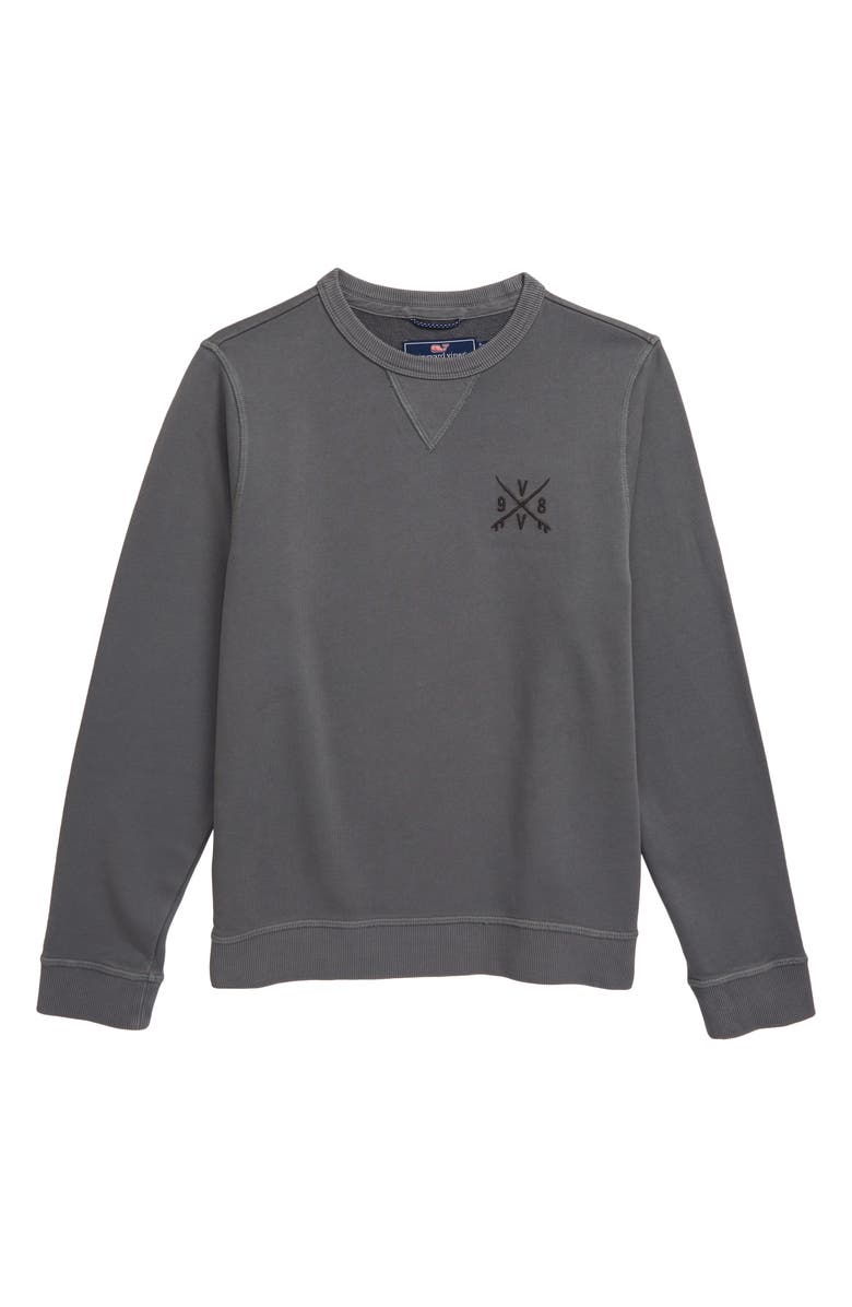 vineyard vines Garment Dye Crewneck Sweatshirt, Main, color, 