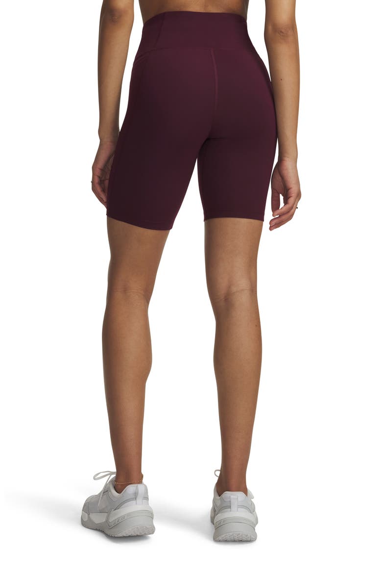 Movement High Waist Pocket Bike Shorts, Alternate, color, DARK MAROON