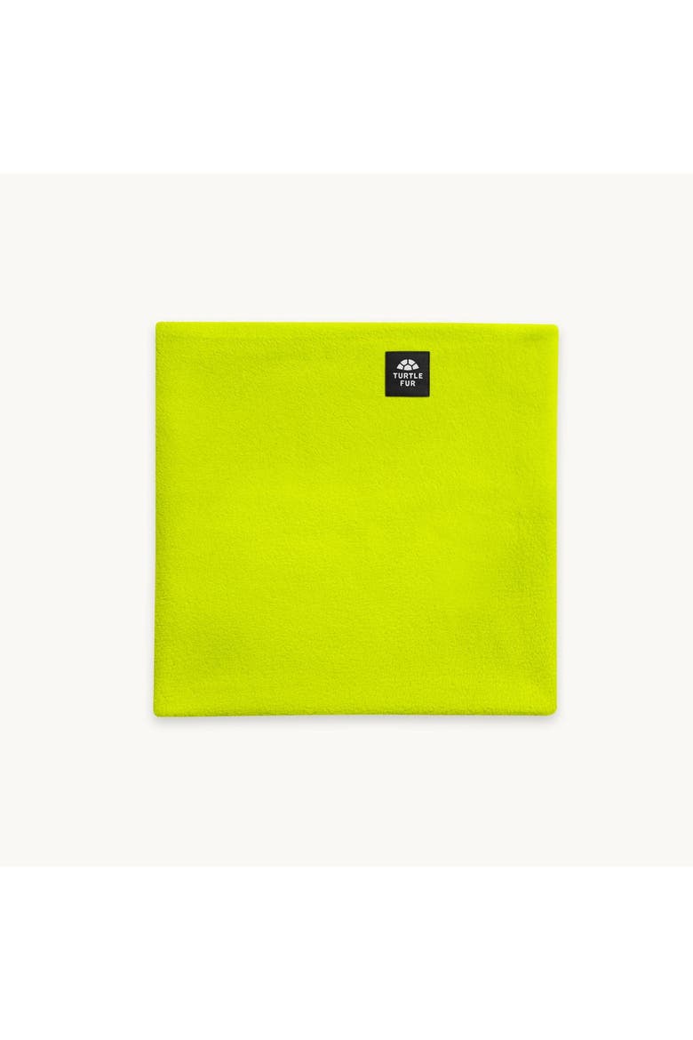 Double-Layer Fleece Neck Warmer, Main, color, Bright Lime