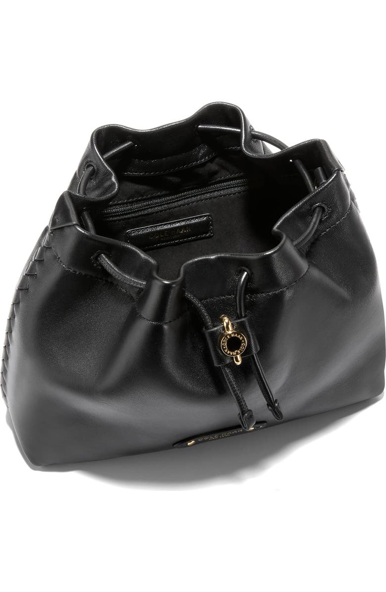 Cole Haan Mini Isabella Leather Crossbody Bag, Alternate, color, Black