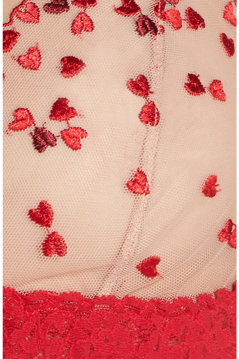 Heartthrob Bralette, Alternate, color, RED MULTI