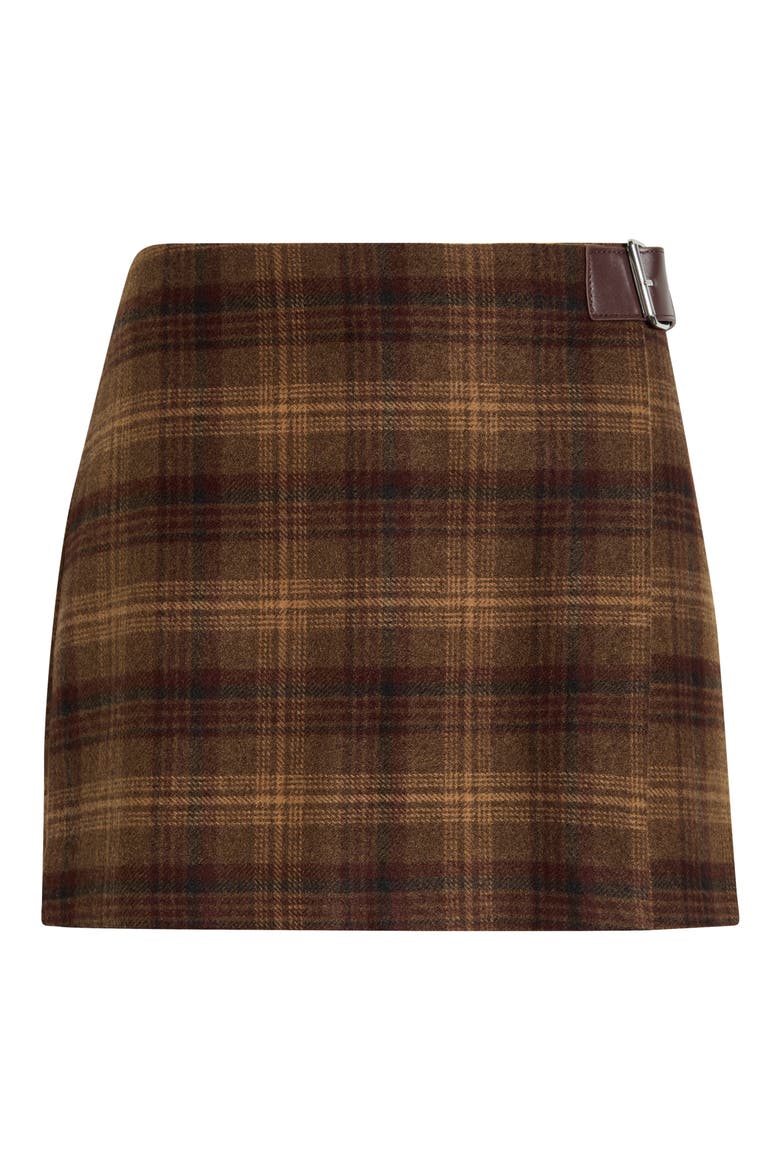 Harley Plaid Miniskirt, Alternate, color, BROWN PLAID