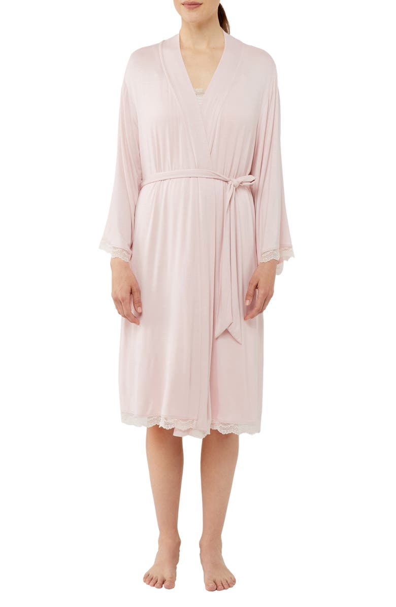 A PEA IN THE POD Nightgown & Robe Maternity/Nursing Set, Alternate, color,