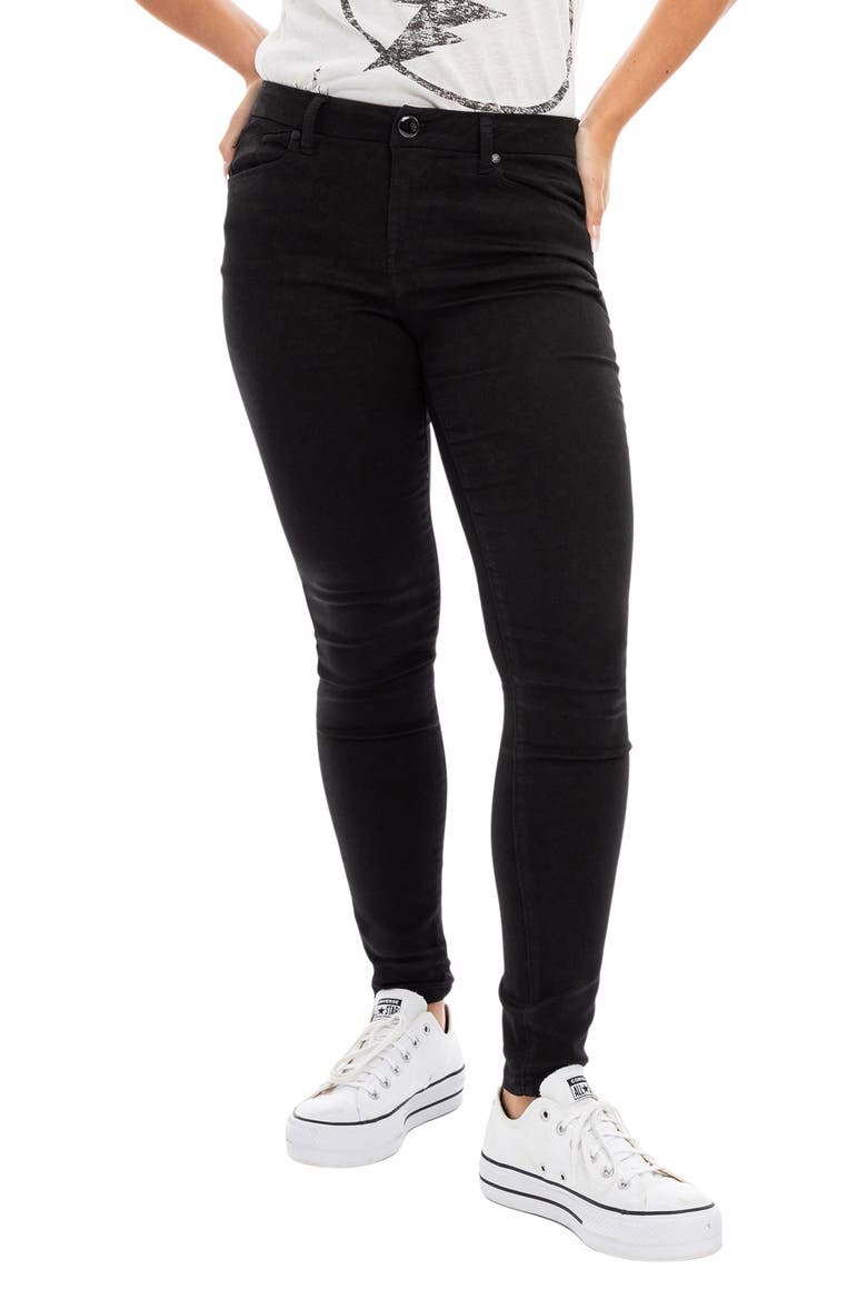 Better Butter Mid Rise Skinny Jeans, Main, color, BLACK