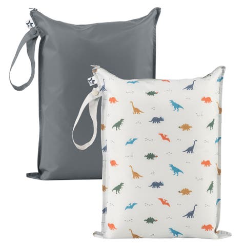 Mess-Proof Waterproof Washable Baby/Toddler Wet Bags - Solids